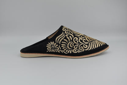 Babouche "Nuit de Fès" - Détails Or