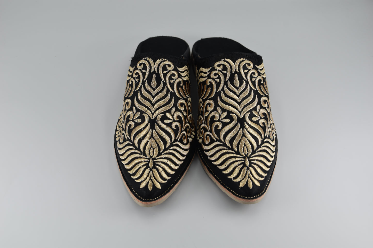 Babouche "Nuit de Fès" - Détails Or