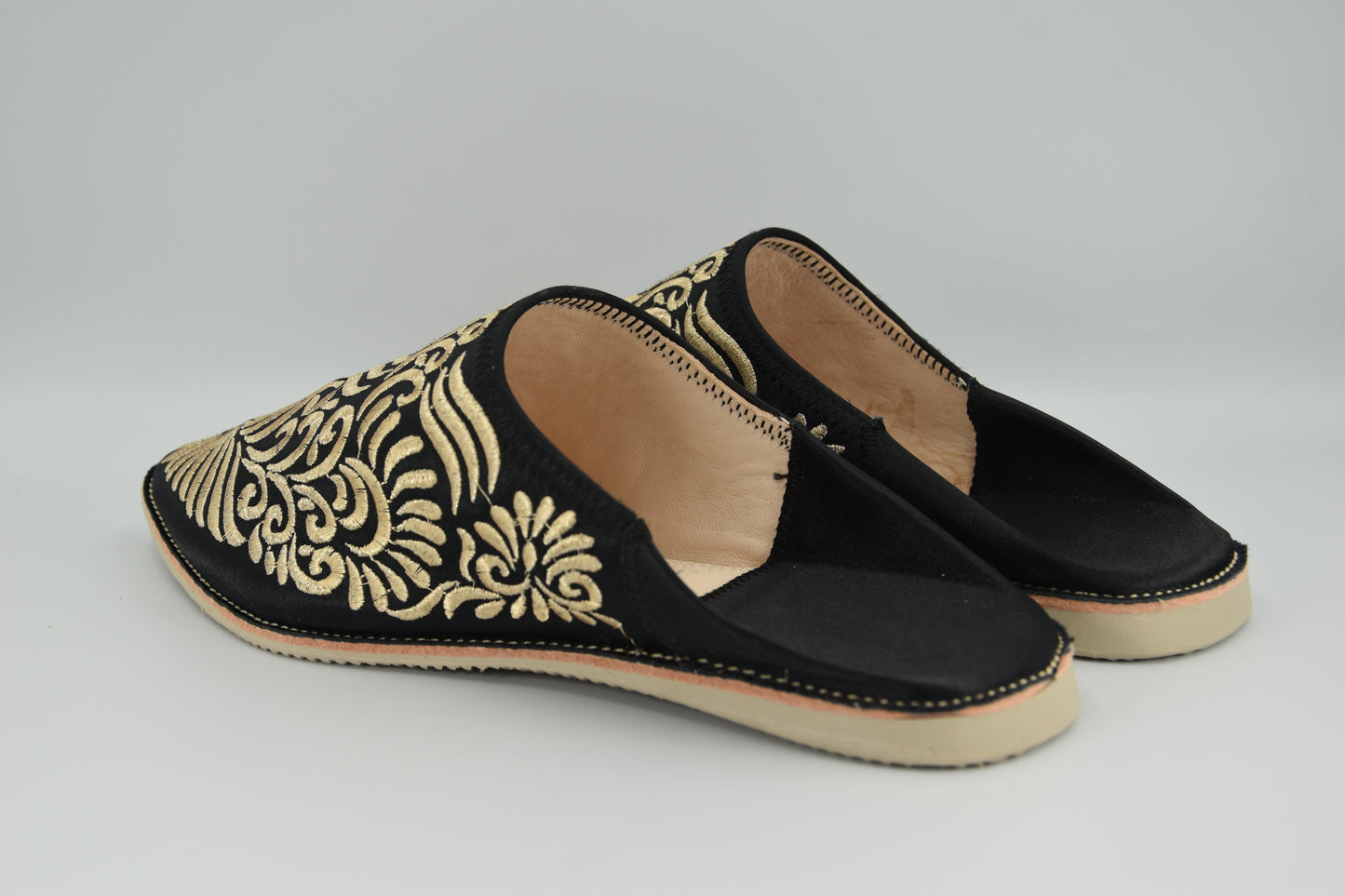 Babouche "Nuit de Fès" - Détails Or